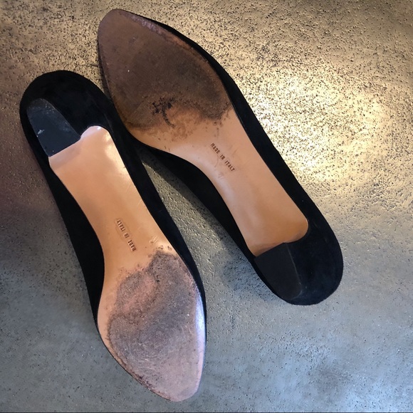 *PRICE DROP*  Salvatore Ferragamo Black Suede Heels sz 10 - Picture 3 of 6